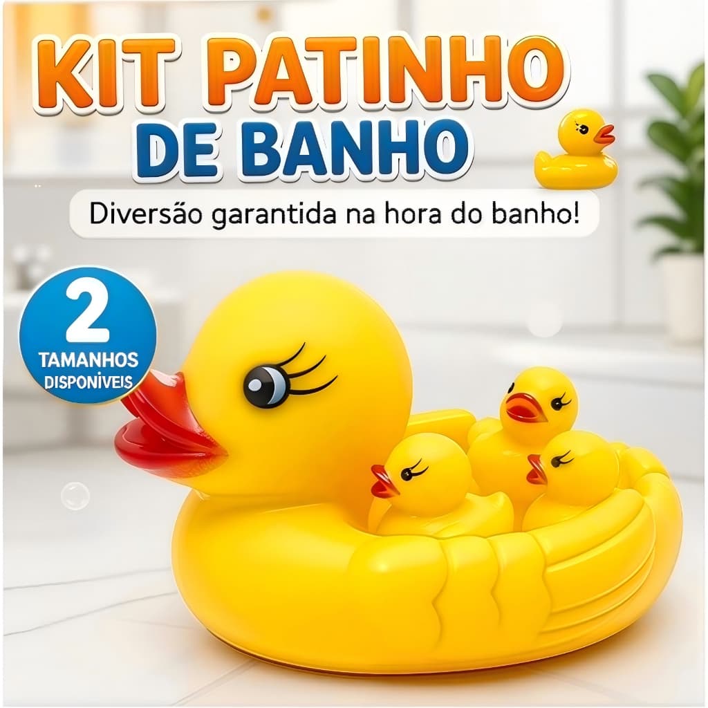 Kit Patinhos de Borracha Banho Bebê Piscina | Brinquedo Infantil Flutuante Presente Criança