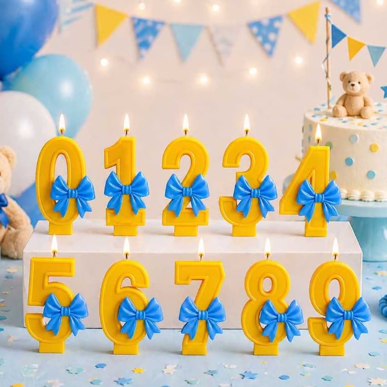 Vela de Aniversário 3D Branca de Neve Vela Fofa Vela Princesas Vela Amarela Vela Azul