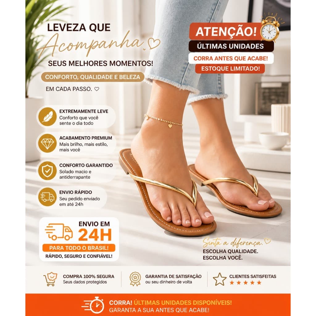 Sandália feminina, Rasteirinha, Sandália, Rasteirinha tira