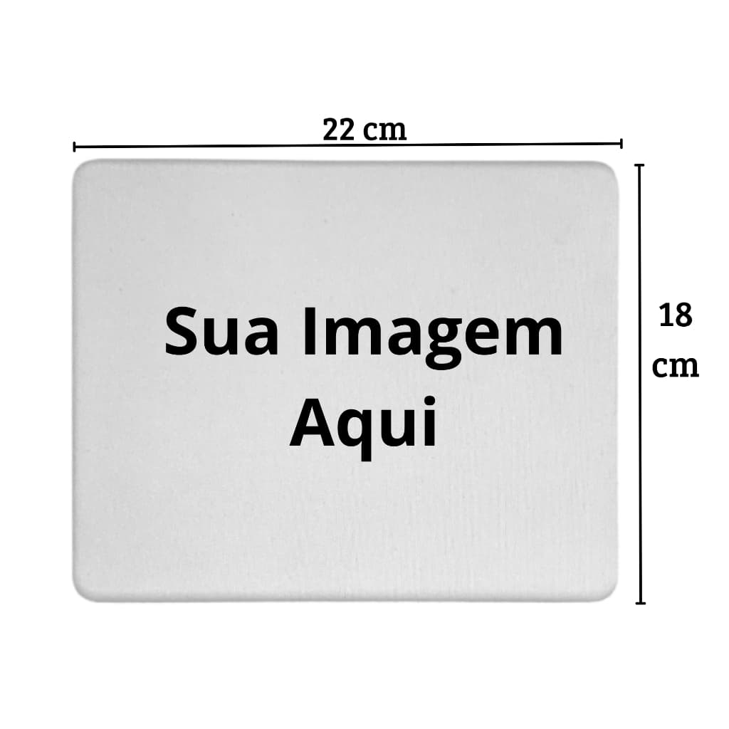 Mouse Pad Personalizado com Sua Foto Imagem 22x18cm Presente Único Criativo Gamer PC Ofício