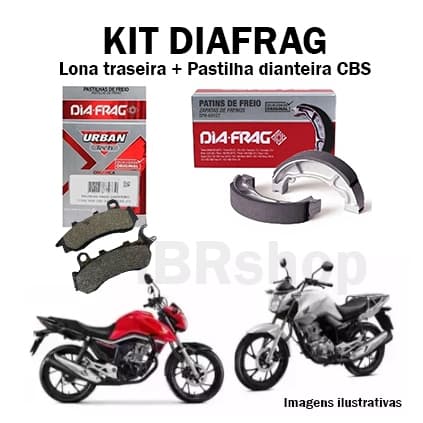 Kit Jogo Pastilha + Lona de freio Honda CG TITAN FAN CARGO 160 2018 EM Diante CBS PROMOÇÃO