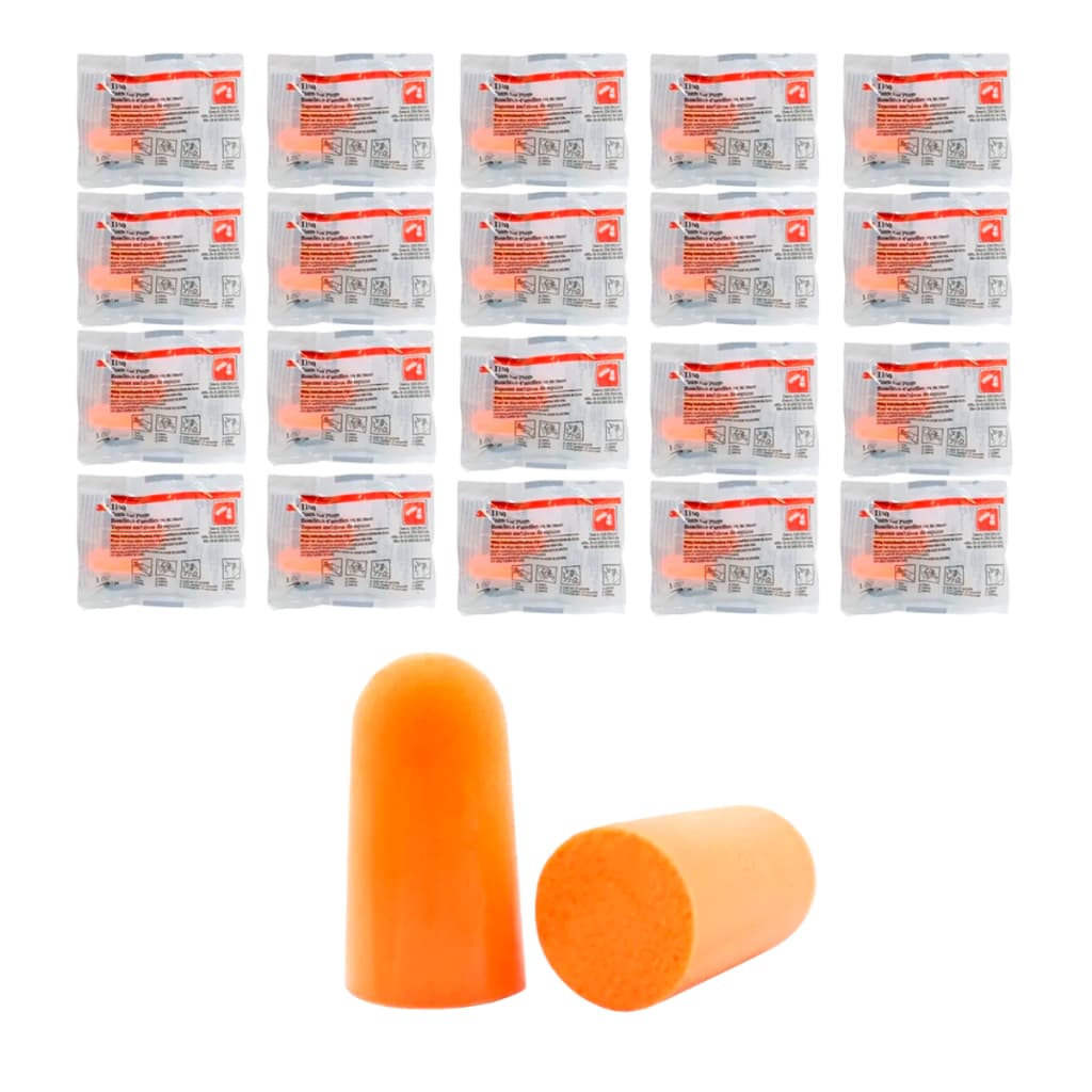 Kit 20 Pares Protetor Auricular Abafador De Ruídos 3M 1100 Para Ouvidos Sem Cordão Para Dormir