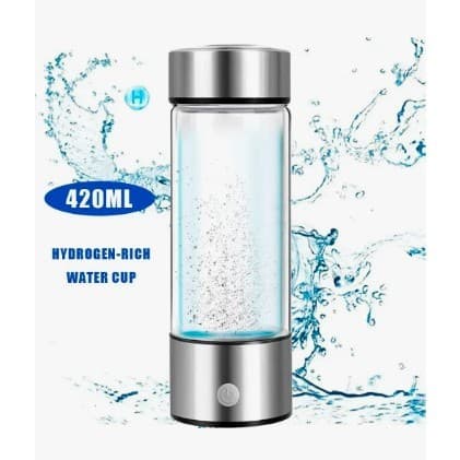 Copo Garrafa Hidrogênio Água Gerador Hidrogênio 420ml Vidro