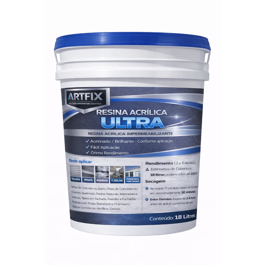 Resina Multiuso Base D'agua Incolor 6x1 18L - ARTFIX