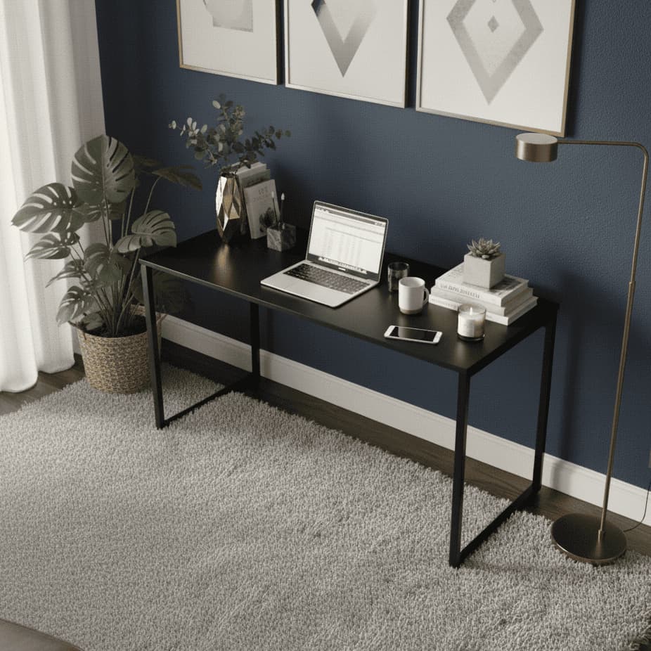 Escrivaninha Industrial Escritorio 120 Mesa Computador Escritorio Home office Loft Cazzisteel