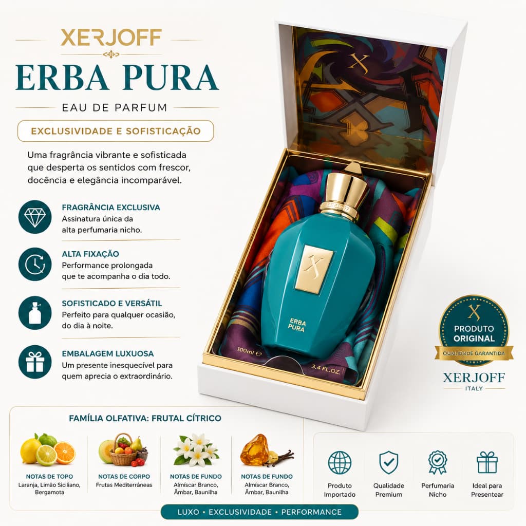 Erba Pura Xerjoff Eau de Parfum Unissex 100ML