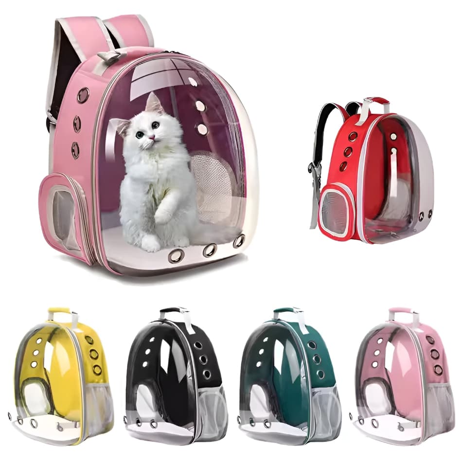 Mochila Pet Visão Panorâmica Astronauta Cachorro Gato Cão 6kg Bolsa Resistente Reforçada
