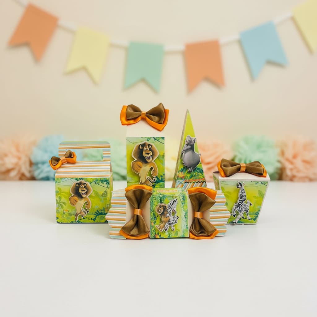 ENVIO RÁPIDO Kit Festa MADAGASCAR Lembrancinha Aniversário Infantil