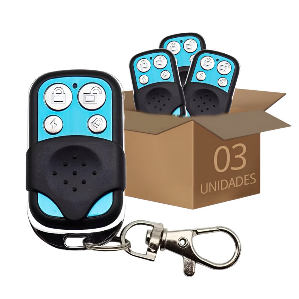 Controle De Portão Para Portões Garagem Fechadura Eletrônica Persianas / 3 Unidades