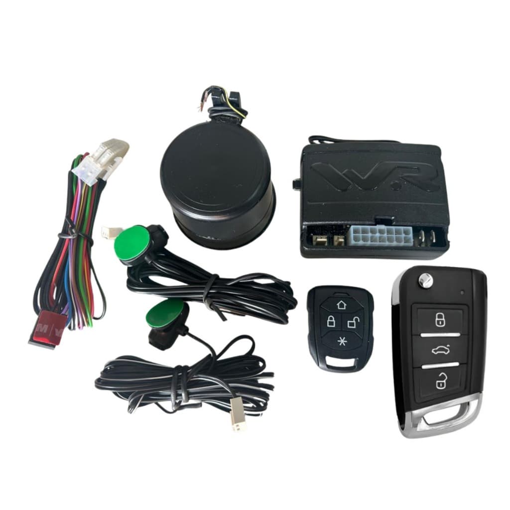 WR Alarme Veicular com Chave Canivete VW Novo + Controle