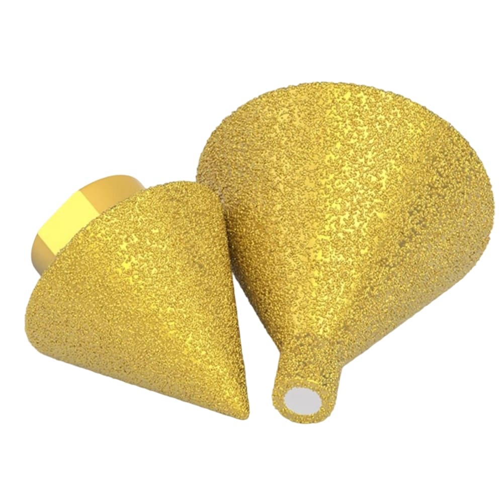 Ponta Montada Diamantada para Chanfrar e Polir Pedras Kit 38mm/50mm Rosca M10 Resistente ao Desgaste Versão Aprimorada