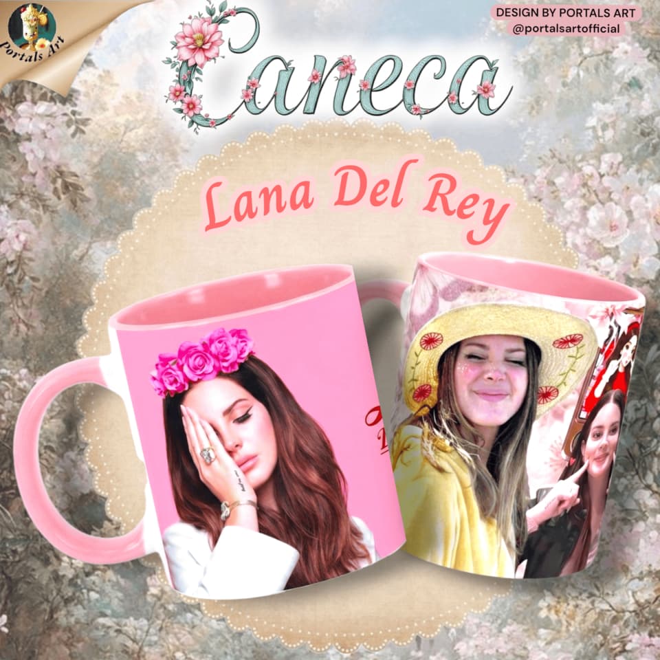 Caneca Lana Del Rey | Coleção Americana e Folk - Portals Art