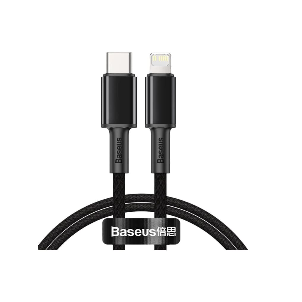 Cabo Baseus CATLGD-01 Lightning - USB-C PD cable 20W 1m Preto