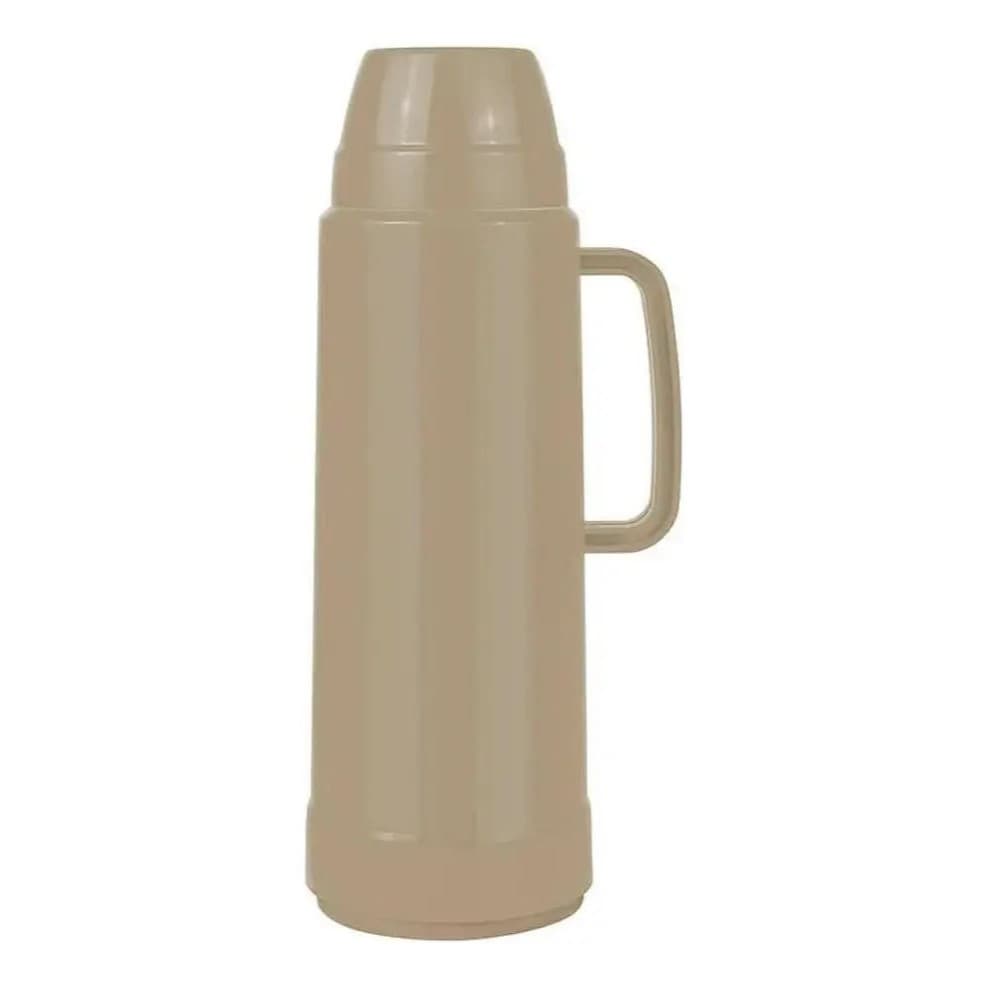Garrafa Térmica P/ Cafe, Cha E Leite Use 1lt Mor Cor Bege