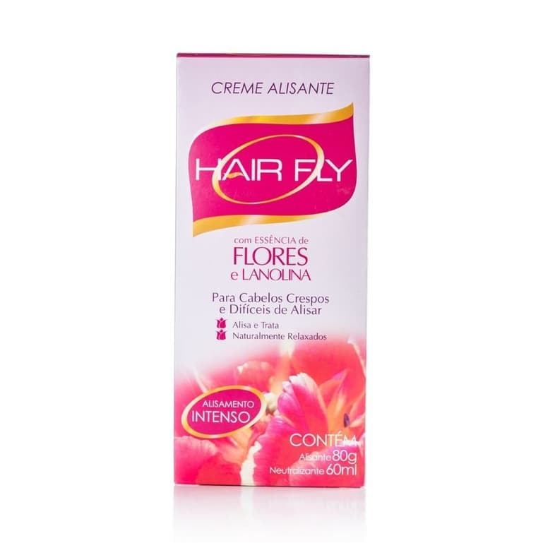 Creme Alisante Hair Fly Essência de Flores 80g