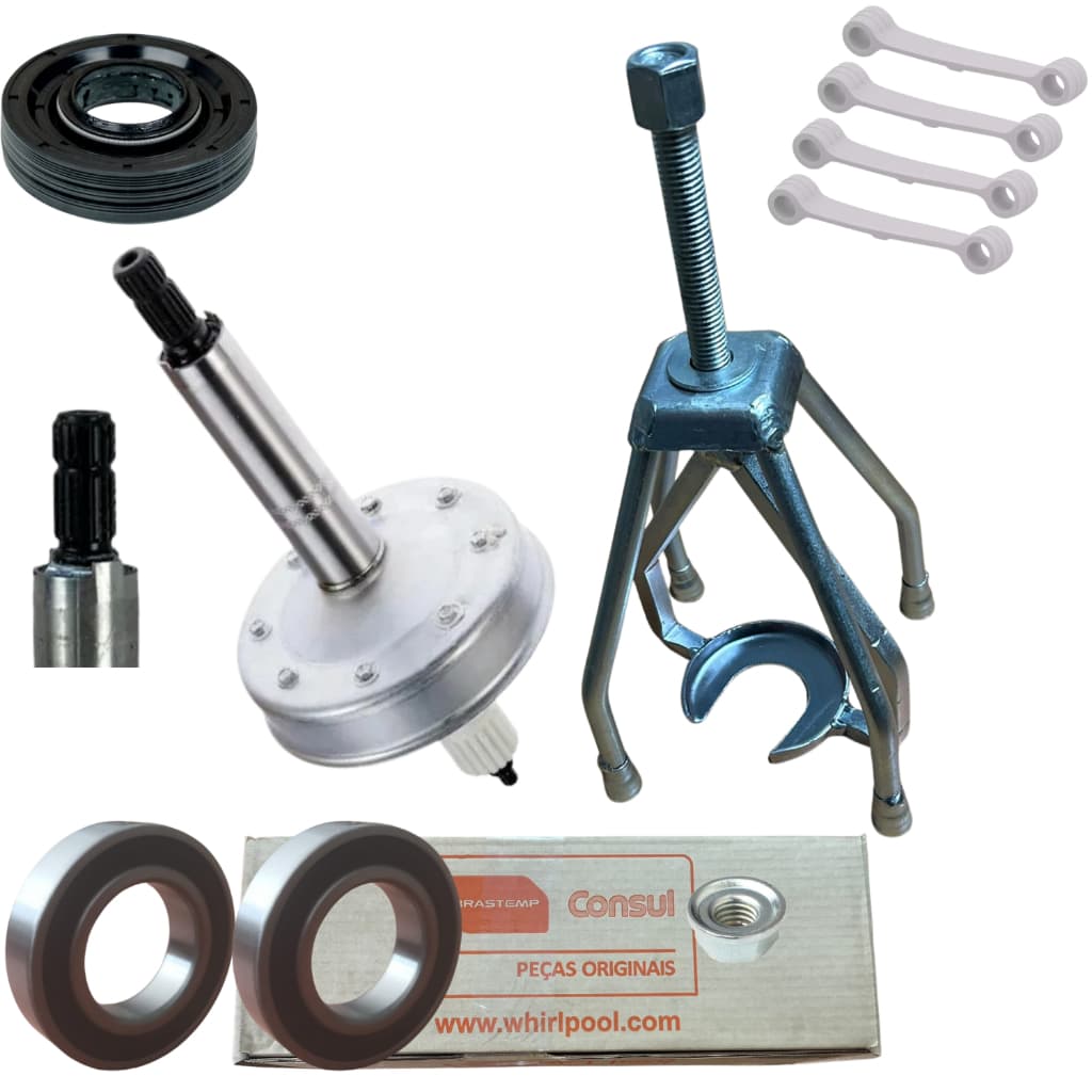 Kit Mecanismo Compativel Brastemp Bwk12 Cwe08 Cwh11 Cwh12 Cws11 Bwj09 Cwc08 Cwe11 Cwb09 Saca Câmbio