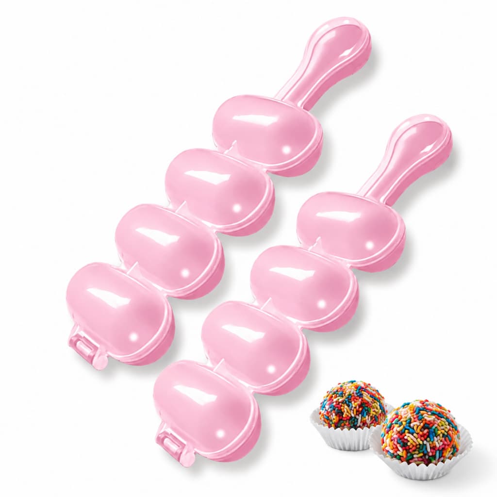 02 Boleador Enrolador Para Brigadeiro Beijinho Chocalho Doces Modelador