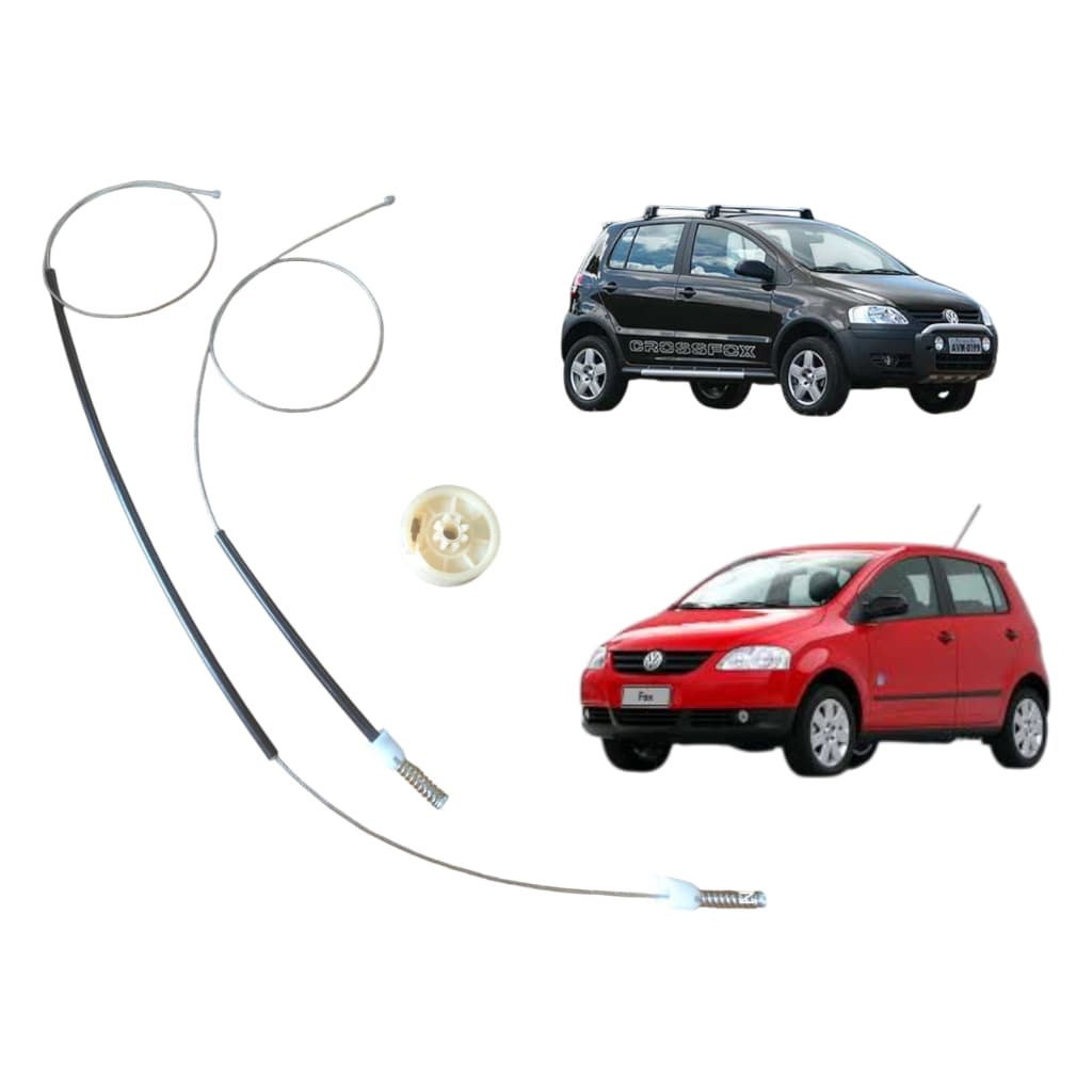 Kit Reparo Maquina Do Vidro Elétrico Volkswagen Fox Dianteiro 4 Portas