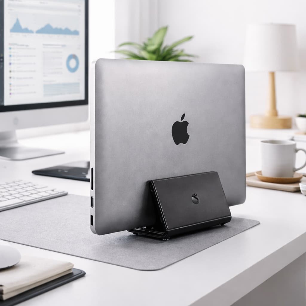 Suporte Notebook Laptop Vertical Apoio De Mesa Fino P20x