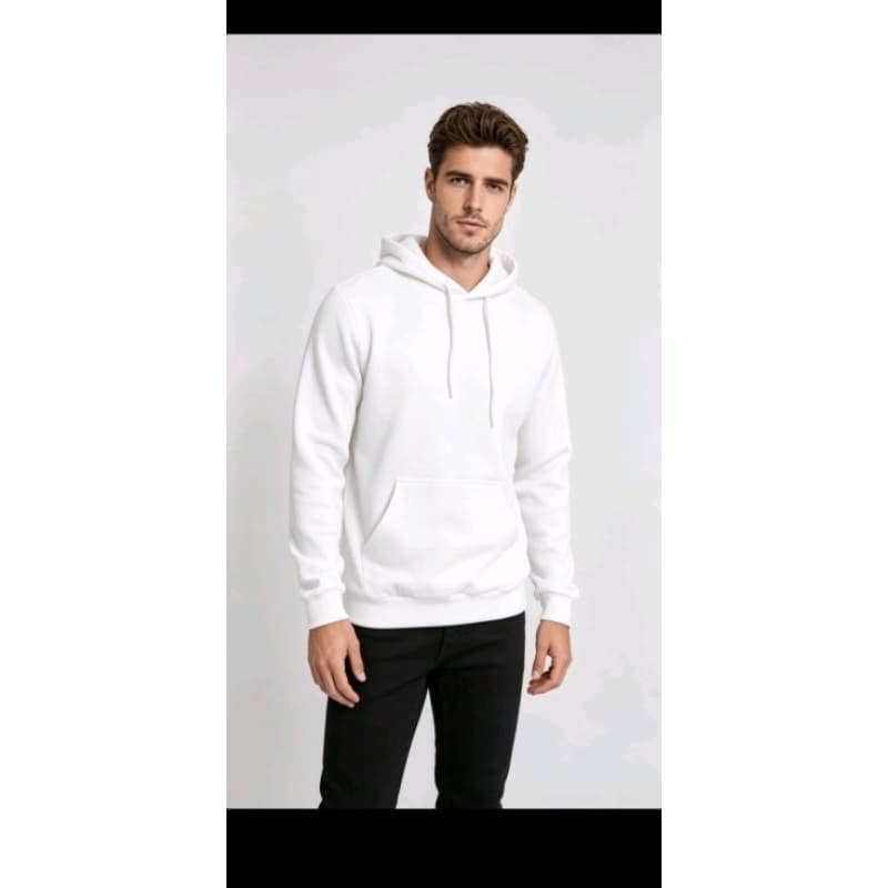 blusa de moletom Liso Masculino com Capuz e Bolso Frontal Confortável e Estiloso para Uso Diário em