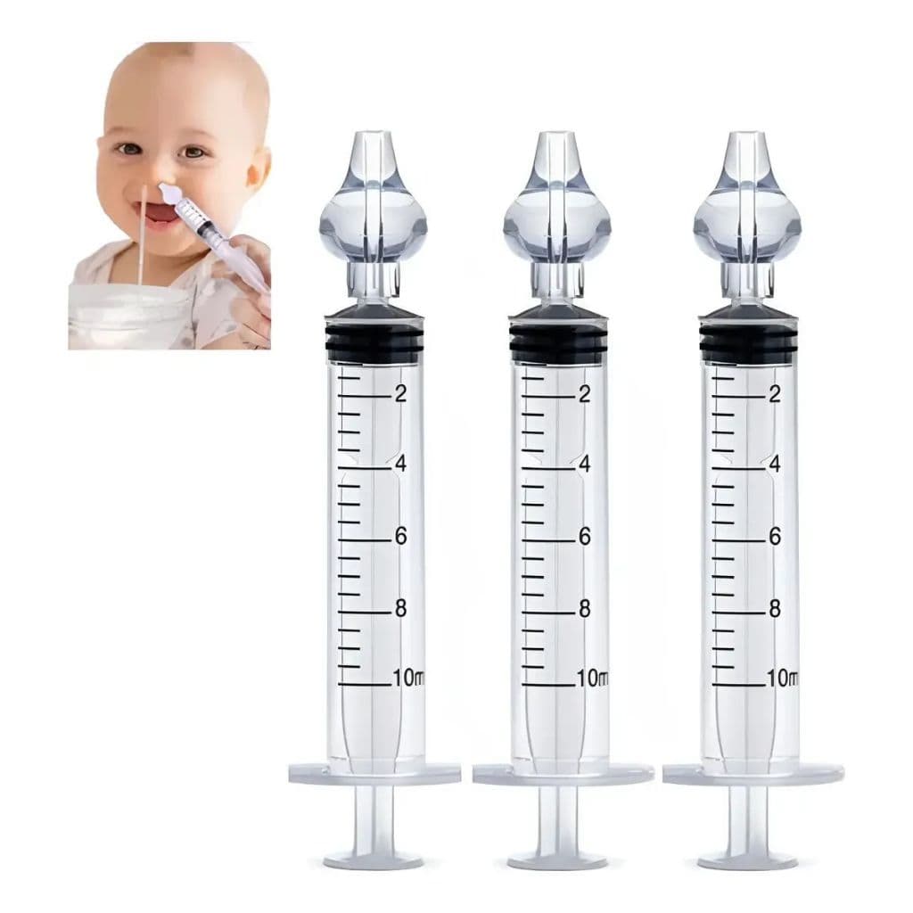 Lavador Nasal Bobora Seringa Com Bico De Silicone