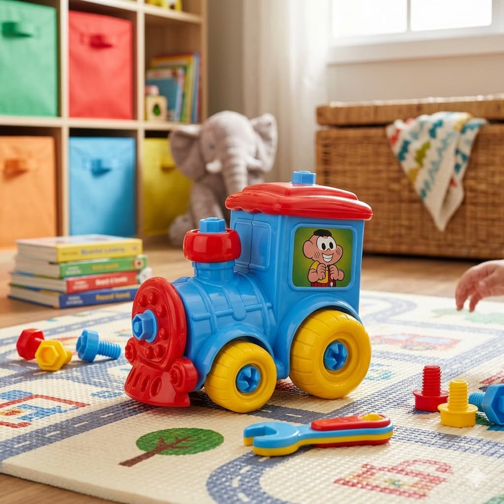 Trenzinho Infantil Cascão Brinquedo Didático