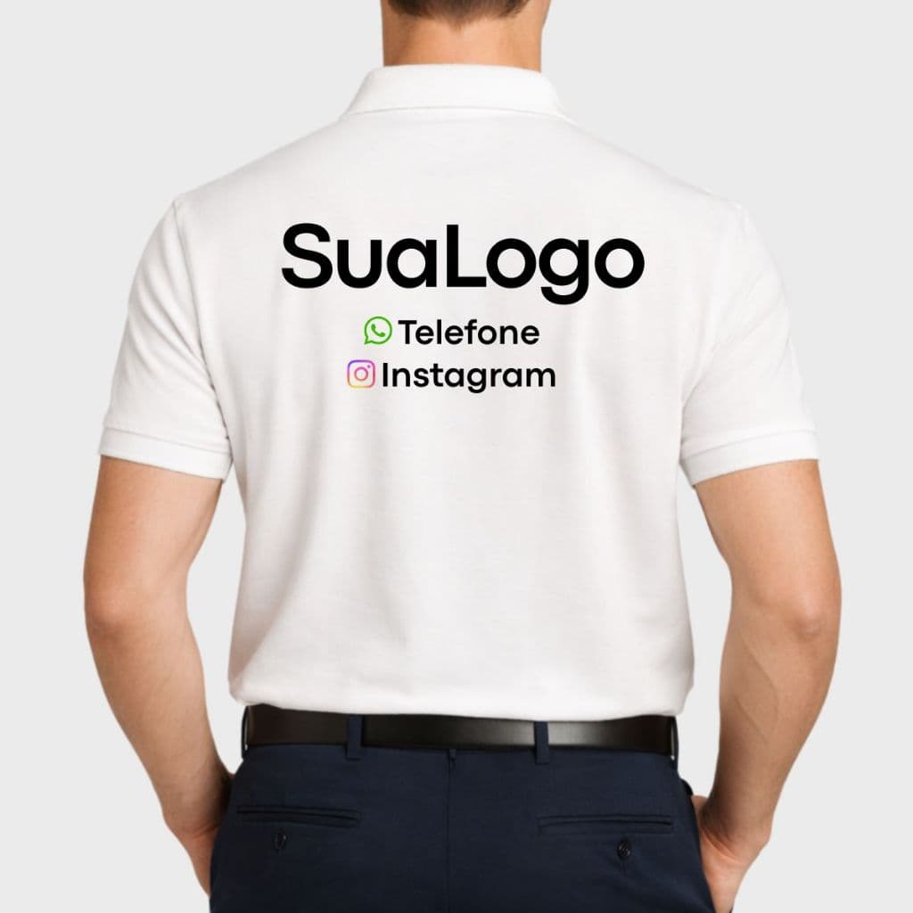 Camiseta Polo Personalizada Estampada Camisa Polo Corporativo Profissional Personalizada Logo Uniforme Trabalho Empresa