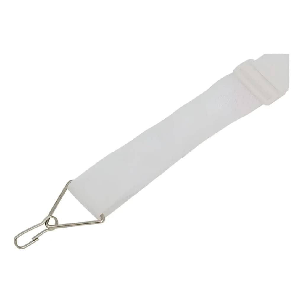 Talabarte Nylon Branco de 1 Gancho