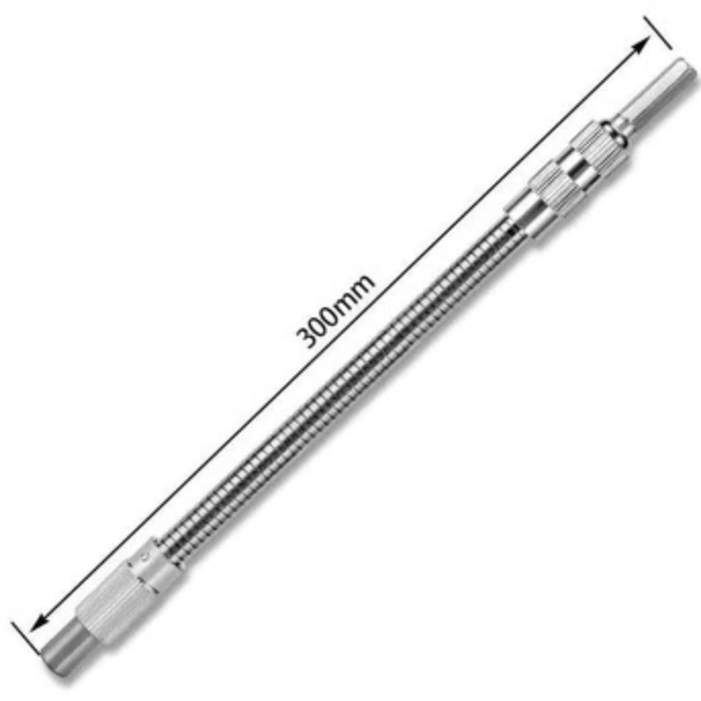 Extensor Flexível Magnético Para Bits E Furadeira 30cm Haste Articulada Para Locais Difíceis Profissional