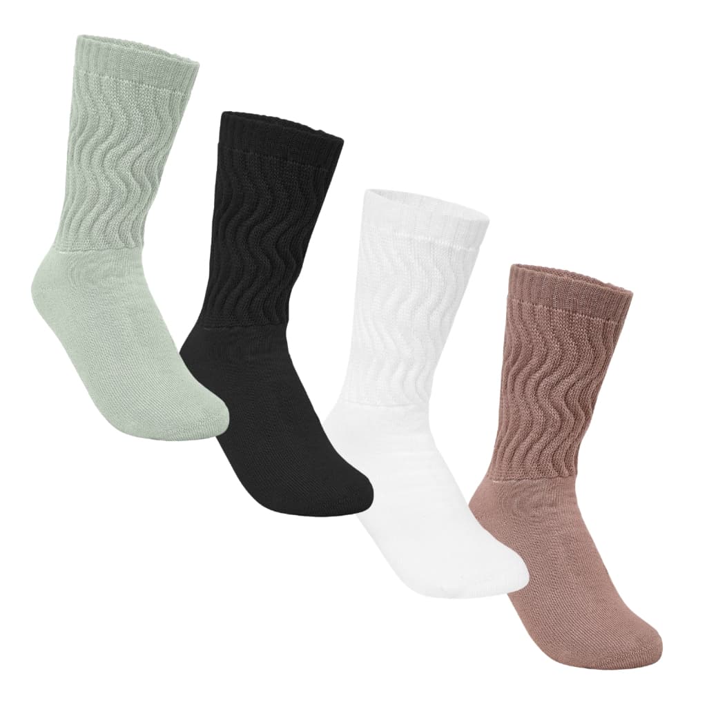 Meia Kit 4 Pares Selene Feminina Algodão Aeróbica Longa 4900