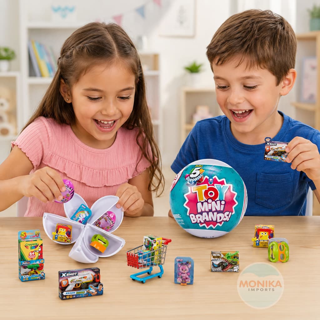 Mini Brands Surpresa Com 5 Miniaturas Colecionáveis Toy Ball Brinquedo Infantil Complete sua Coleção