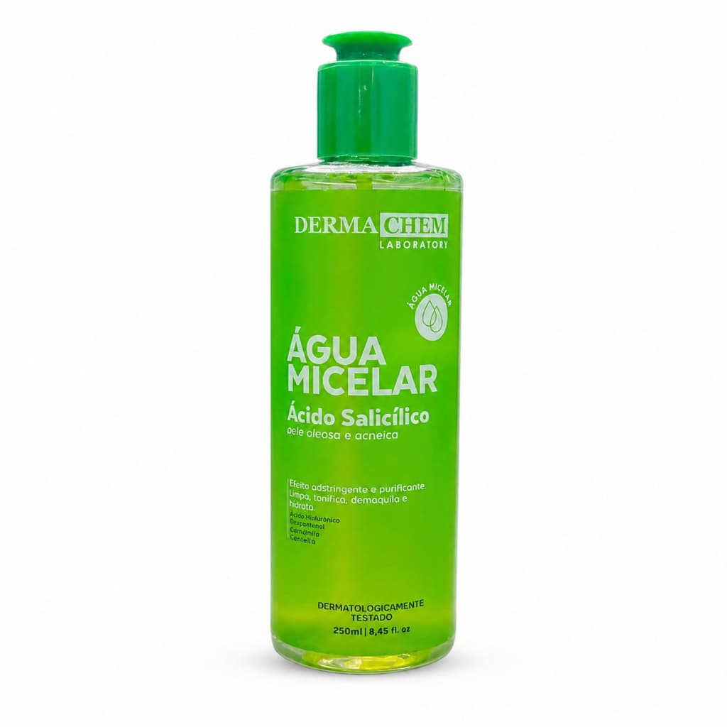 Água Micela Demaquilanter Ácido Salicílico Pele Oleosa 250ml Dermachem