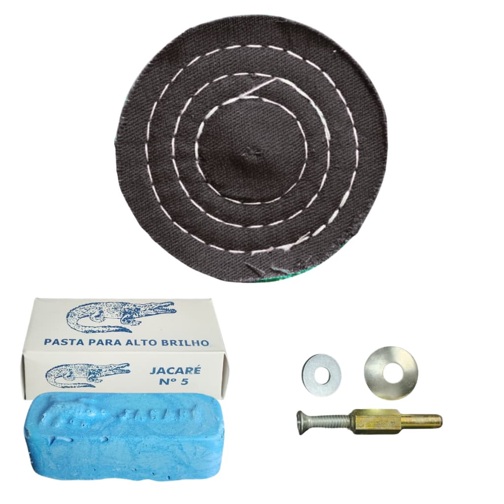 Kit Polimento Adaptador Massa Rodopano 3 Polegadas Brim