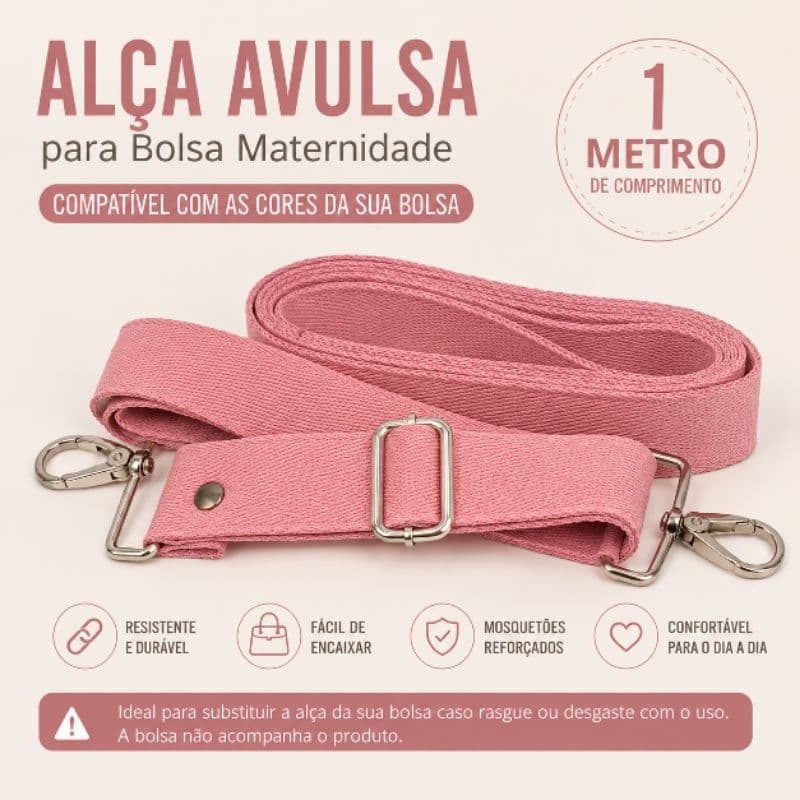 alça resistente de bolsa maternidade com regulagem