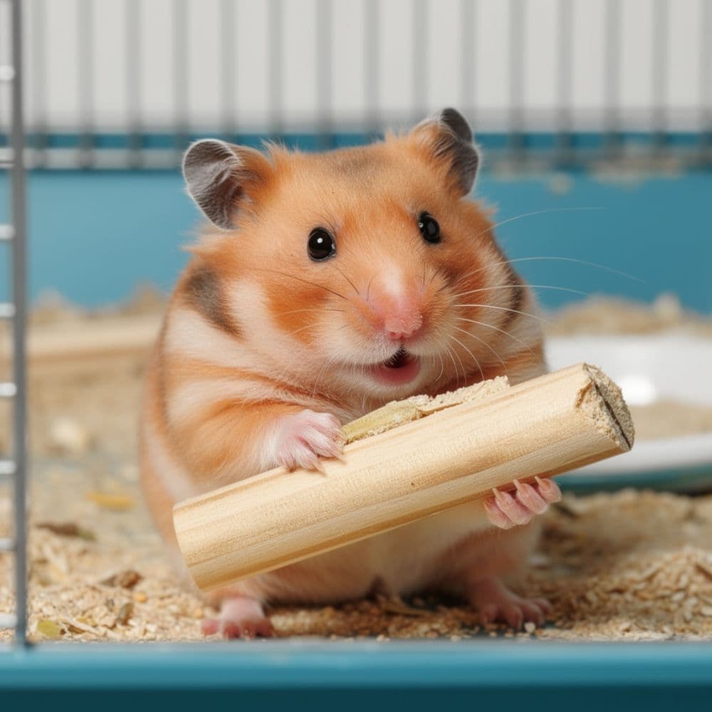 Kit Palitos Mordedor Madeira Natural Para Roedores Hamster Coelho Chinchila Ratos