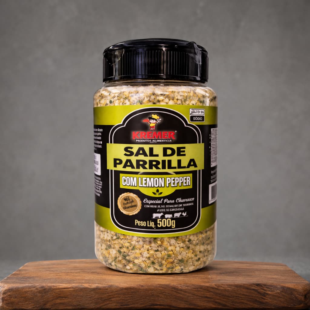 Sal Parrilla Kremer 500g Tempero Churrasco Lemon Pepper