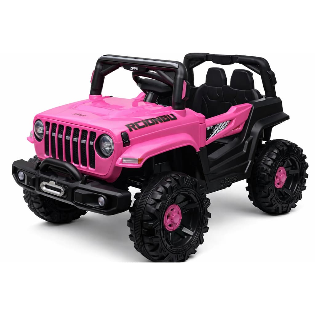 Carro Elétrico Infantil Off-road 12v R/c Rosa  All Shop Rosa 127v