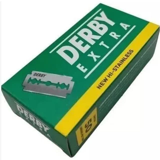 Gillete Derby extra cartela c/50 lâminas inteiras