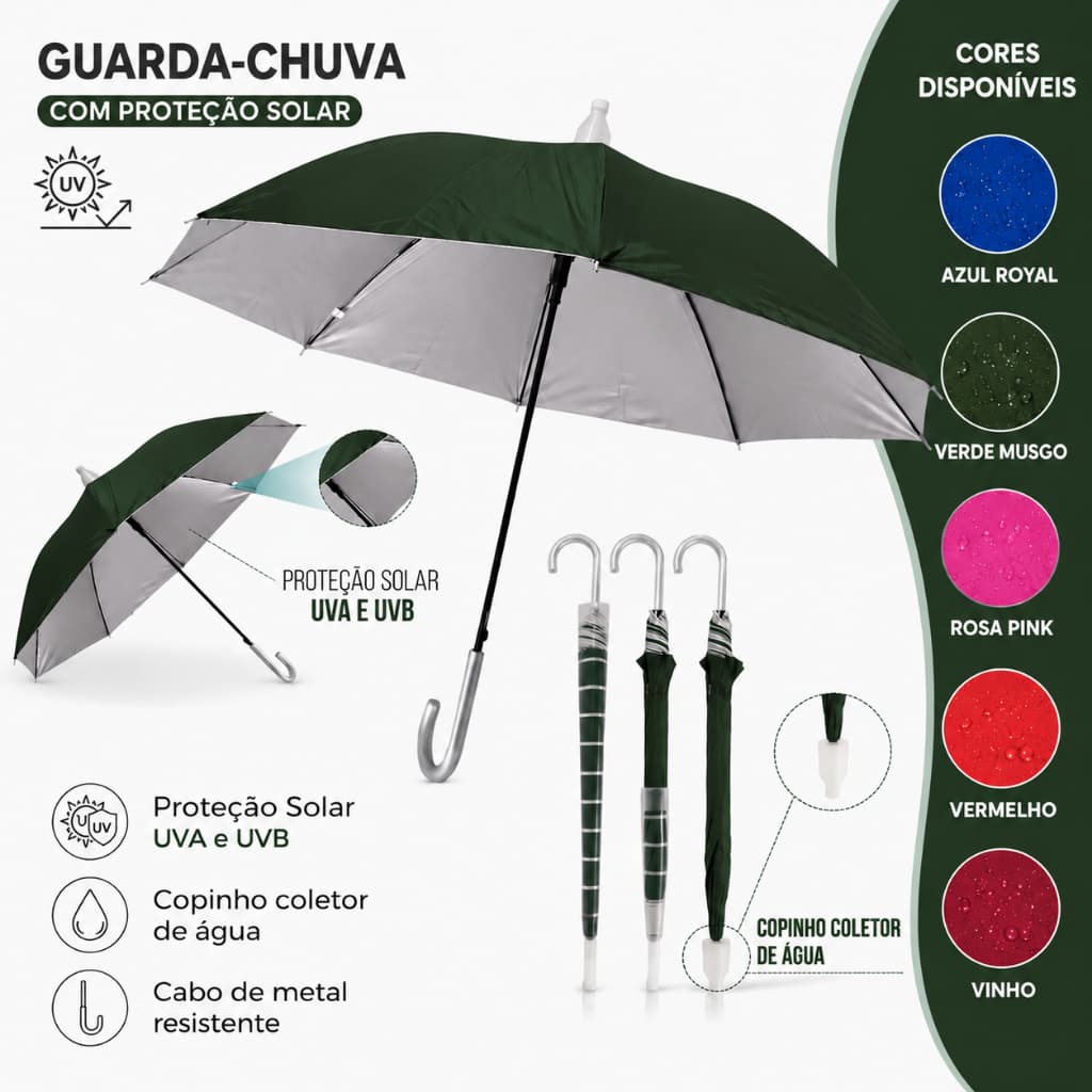 Guarda Chuva Com Copinho Capa Protetora Anti Vazamento Contra Respingos À Prova De Gotejamento