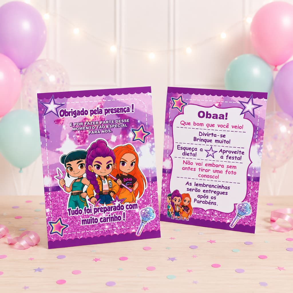 10 a 30 Plaquinha de Mesa MAGALI - Decoração de Festa Infantil - Lembrancinhas para festa infantil