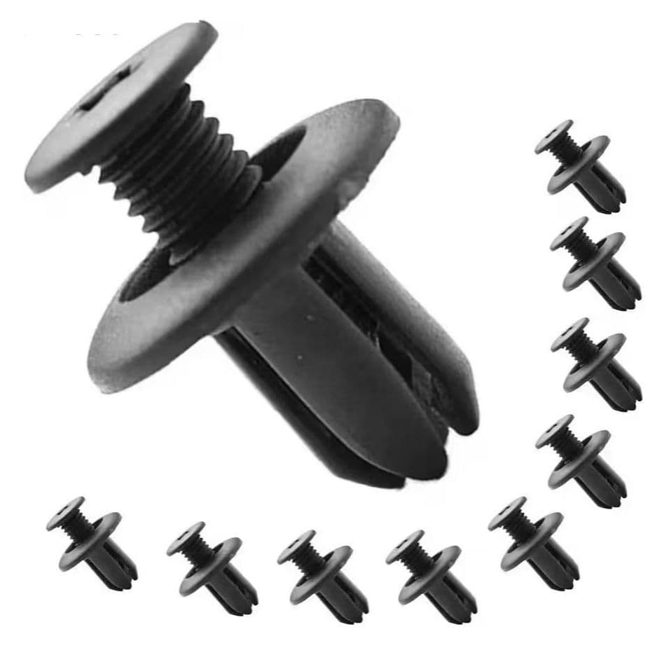 Presilha Automotiva Universal Grampo Fixador de Parachoque Plástico 20 50 100pcs