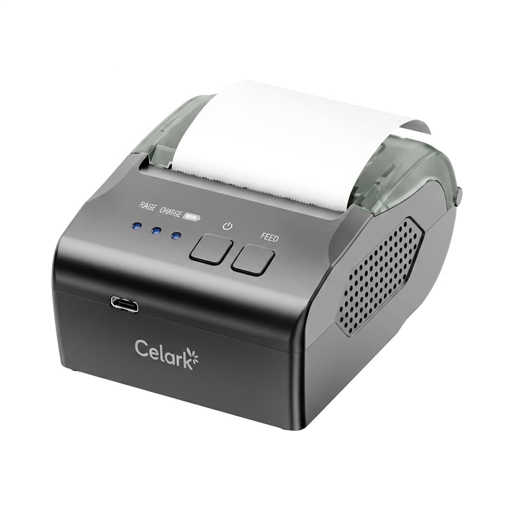 Mini Impressora Térmica 203dpi USB Bluetooth Portátil Sem Fiof  cupom Não fiscal Para Ifood 99 Keeta
