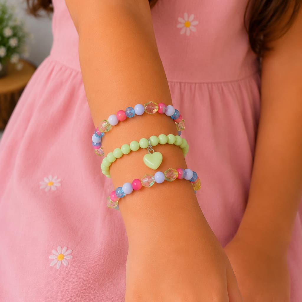 Kit De Pulseiras Para Meninas Infantil.