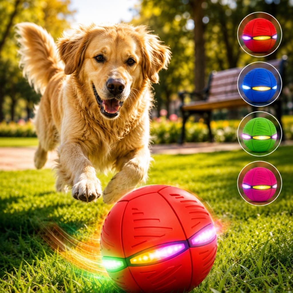 Bola Magica Vira Disco Voador Brinquedo Ao Ar Livre Bola Maluca Com Led Grande Original