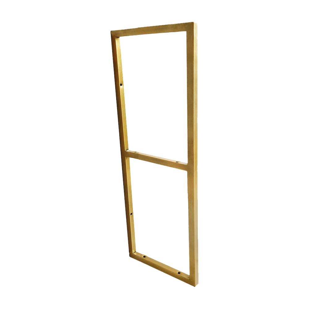 Estilo Industrial Metalon Duplo Teto/Parede Dourado - Prateleira 20cm