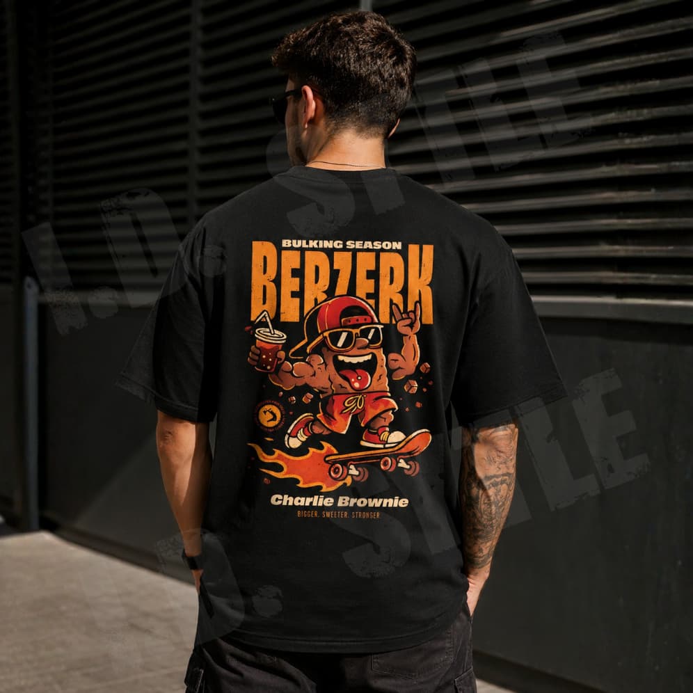 Camiseta Oversized Charlie Brownie Streetwear T-shirt Camisa Masculina e Feminina 100% Algodão Premium