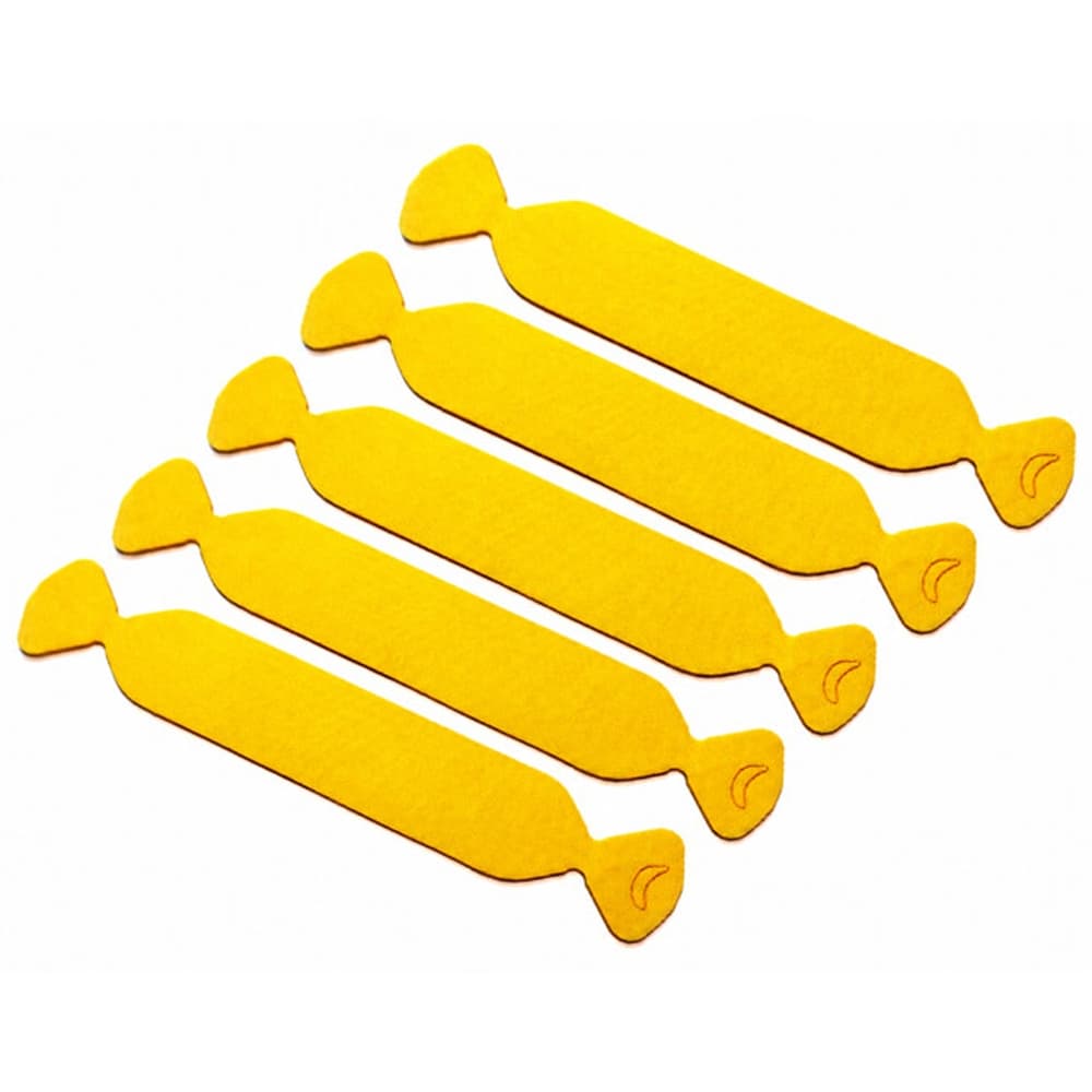 Banana Buffer Feltro para Espátula Envelopamento Adesivo Kit com 5 Unidades
