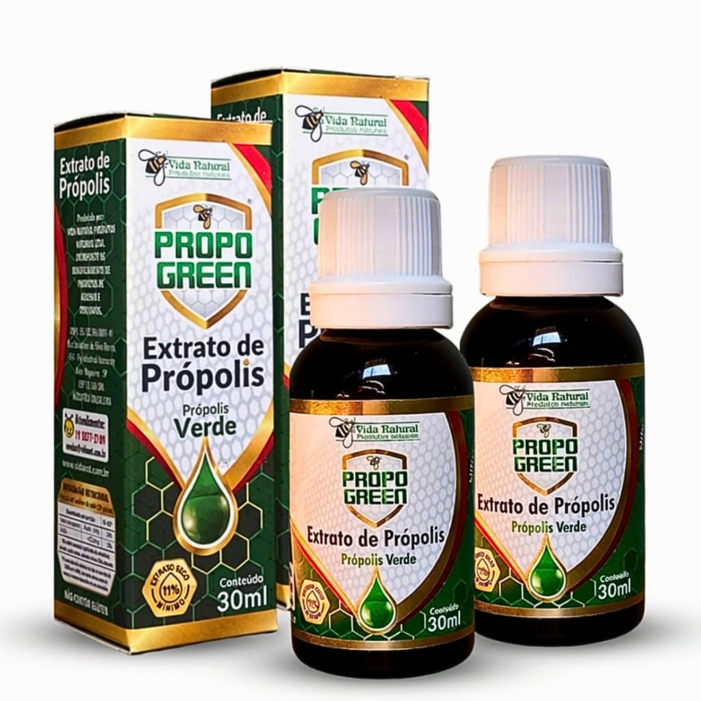Extrato De Própolis Verde 30ml Com 2 Unidades - Vida Natural