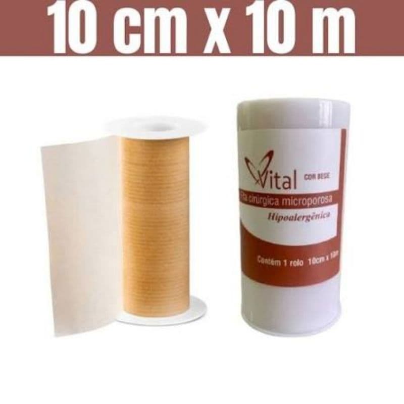 Fita Micropore Microporosa 10cmx10metros Vitalderme