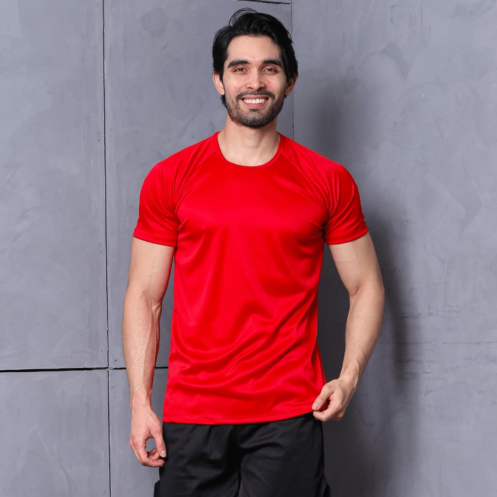 Camiseta Dry Fit Masculina Poliester Academia Manga Curta Slim Corrida Lisa Básica